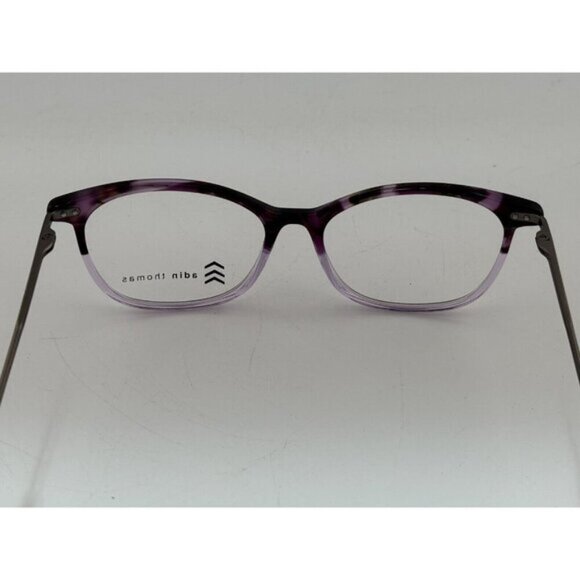 Adin Thomas - AT-504 C1 51-15-137 Purple Tortoise Plastic Eyeglass Frames - Picture 9 of 9
